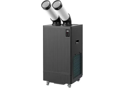 Climatiseur pro mobile 3,5 kW 12000 BTU 680m³/h - Spotcooler professionnel pour climatisation localisée - avec thermostat intégré - 2 sorties MW Tools