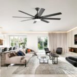 Ventilateur de plafond 167,5 cm – 8 pales réversibles en ABS – Moteur CC silencieux – 6 vitesses – Image 2