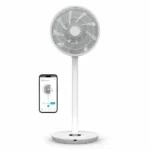 Duux Whisper Flex 2 – Ventilateur intelligent 13 dB, mode nuit, minuterie, 2W éco, 54–92 cm, app & télécommande – Blanc